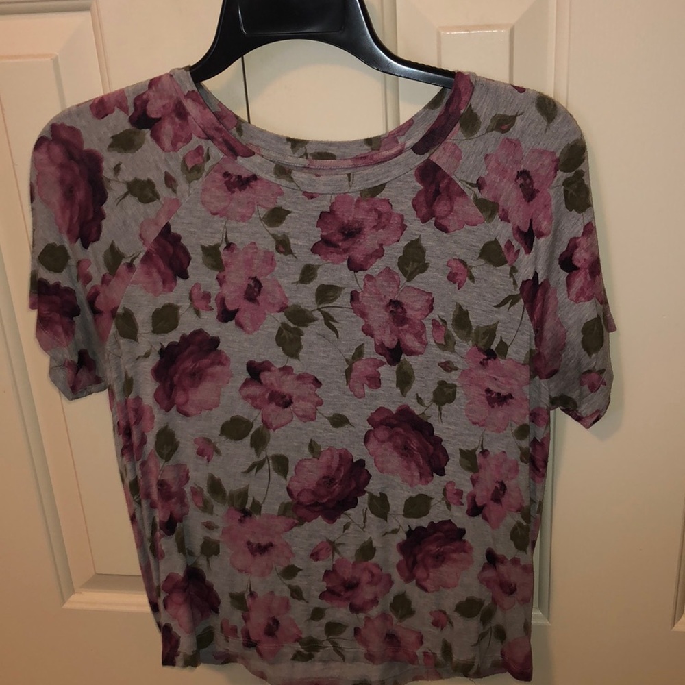 Floral American Eagle Soft & Sexy Tee